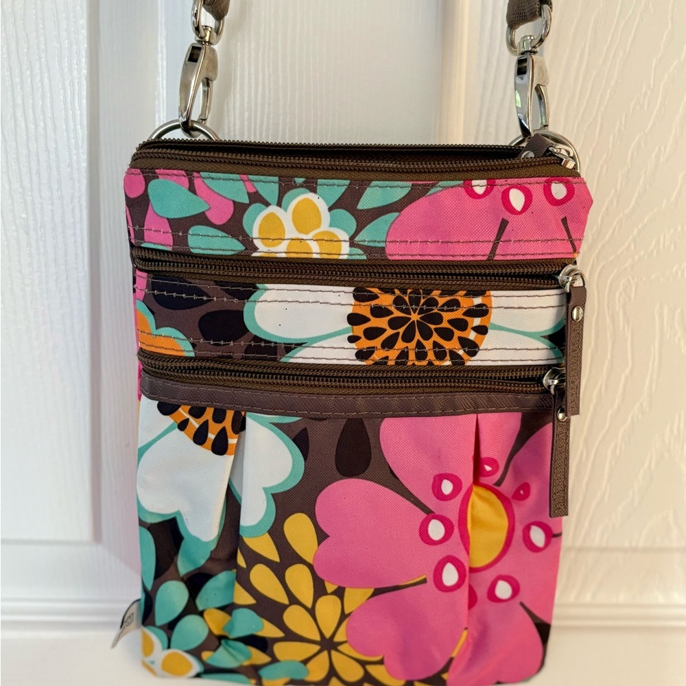 Floral Multi-Color Crossbody Bag
